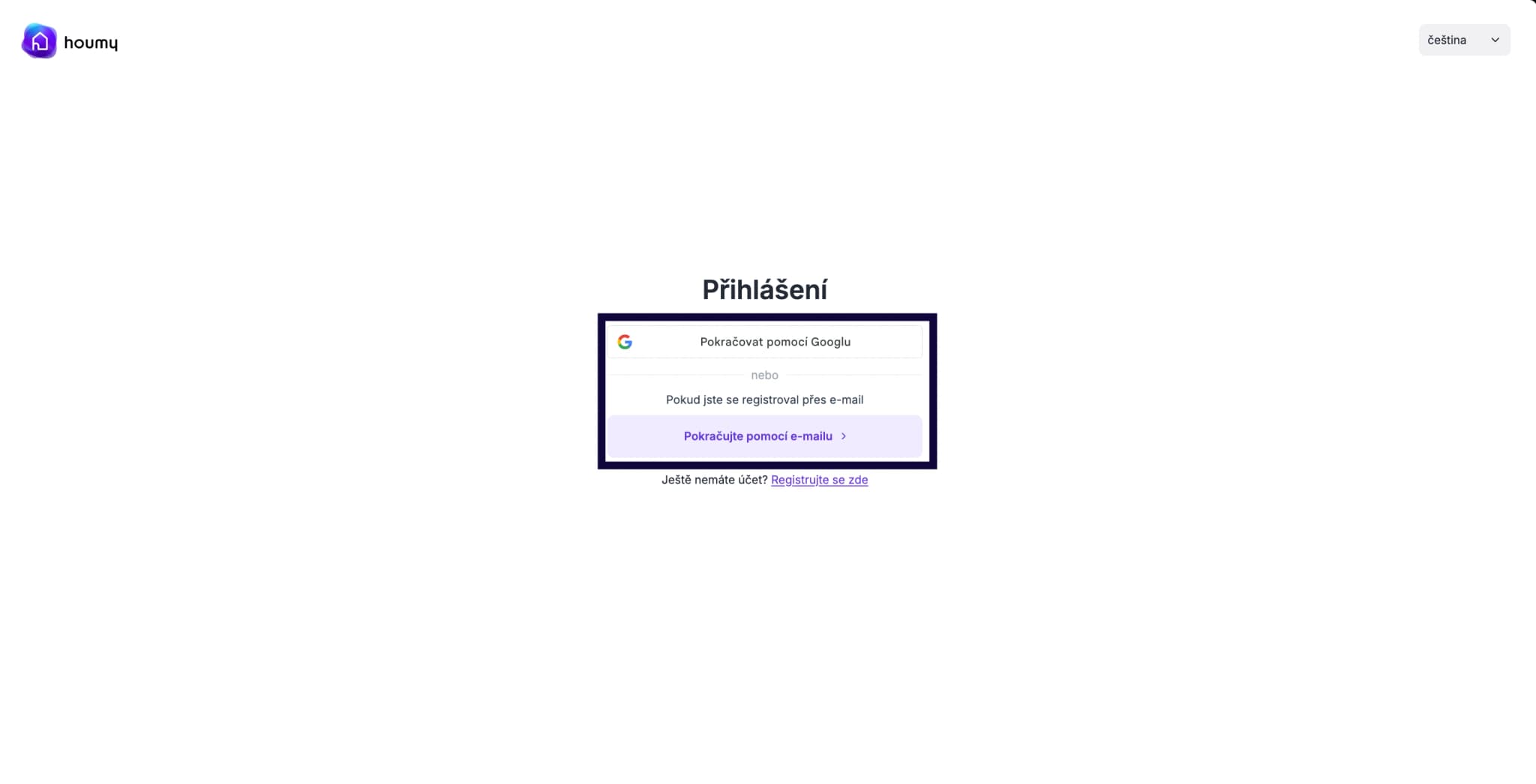 Přihlášení přes SSO